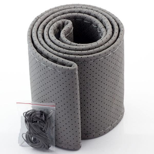 couvre volant 38cm gris