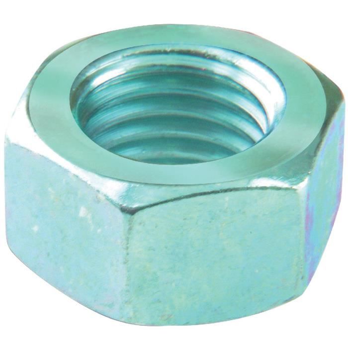 Ecrou hexagonal acier zingué Fix'Pro Diam.6mm x8