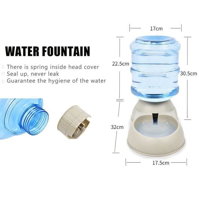 3.75L distributeur automatique d'eau de gravité chien chat chat boisson bol grande capacité distributeur d'eau pour chie-8_Regisi