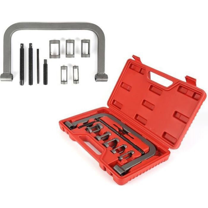 Boite De 11 Pièces Pour Compresseur De Ressort À Soupape, 11 Pièces, Avec Une Mallette Rouge