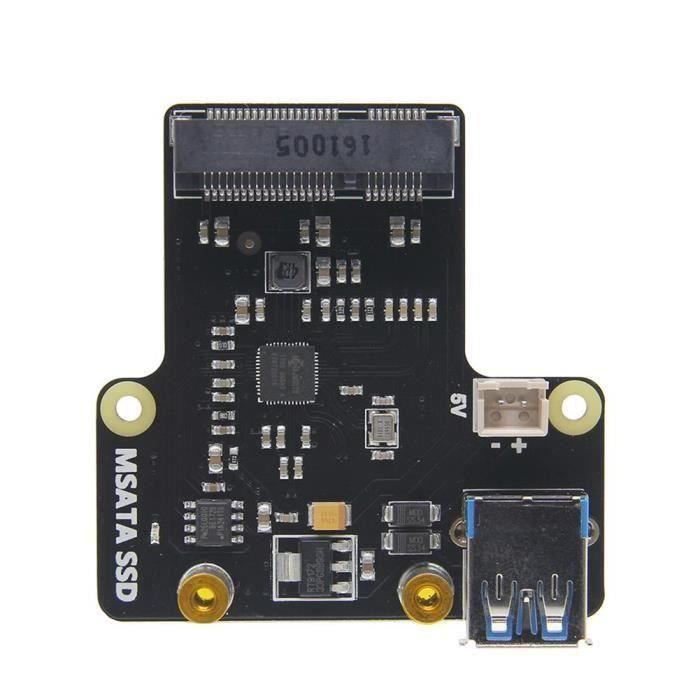 Raspberry Pi X850 mSATA SSD Disque dur d'extension de stockage Support USB 3.0*KI33215