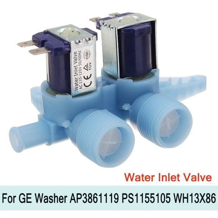 1x Valve d'alimentation d'eau Machine à Laver WH13X10024 Pr GE Washer AP3861119 PS1155105 WH13X86 Bo27123