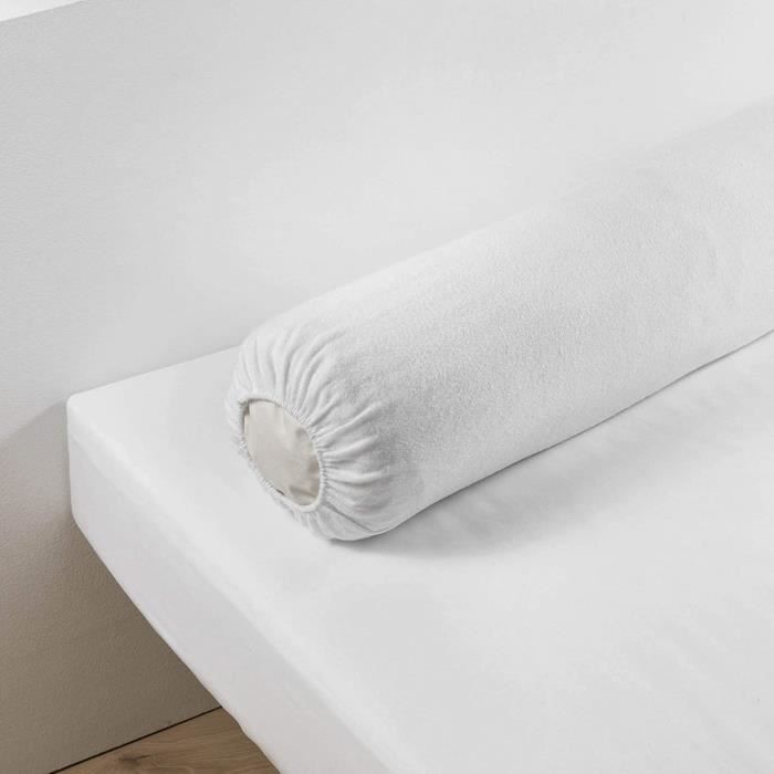 Soleil d'ocre 535110 Confort Traversin Anti-Acarien Polyester Blanc 140 x 20 cm