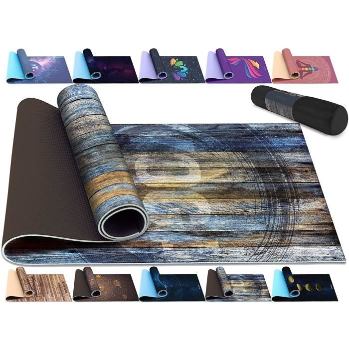 tapis RDX Tapis de Yoga 6mm Antidérapant Fitness Pilates Ecologique Sport au Sol Mat, 6P Reach RoHS Agréé D170