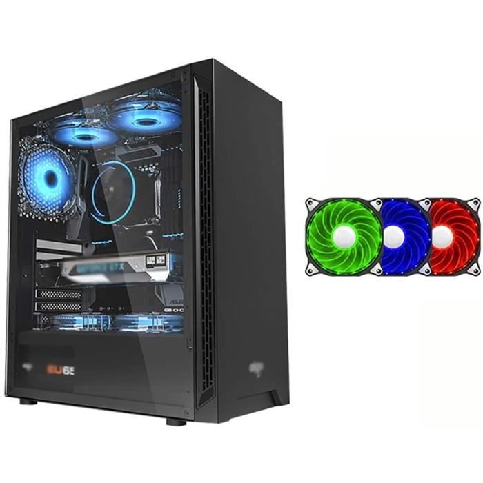 BOITIER PC PANNEAUX LATERAUX er Aerocool MidTower ATX MATX ITX PC Gaming Computer Case Panneau Lateacuteral Totalement Trans1027