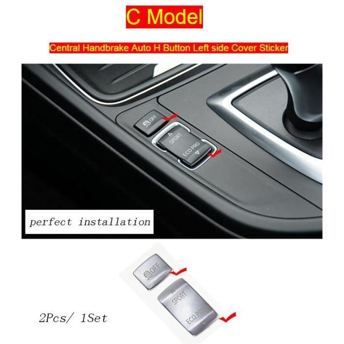 Accessoires auto intérieurs,Autocollant de couverture décorative pour BMW F30 F34 F32 série 3 4 GT, - Type C Model Silver -B