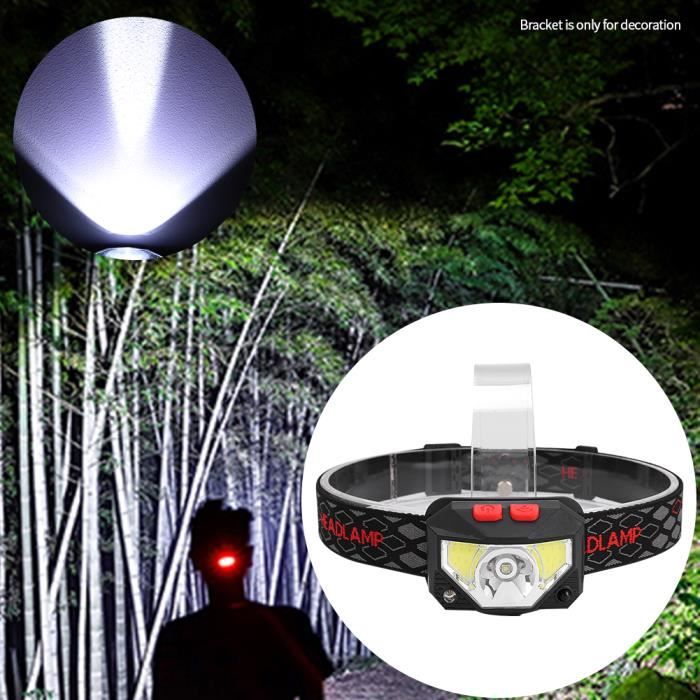Garosa lampe frontale à LED rechargeable Lumière rechargeable de bandeau d'induction de vague de phare LED d'USB pour le camping