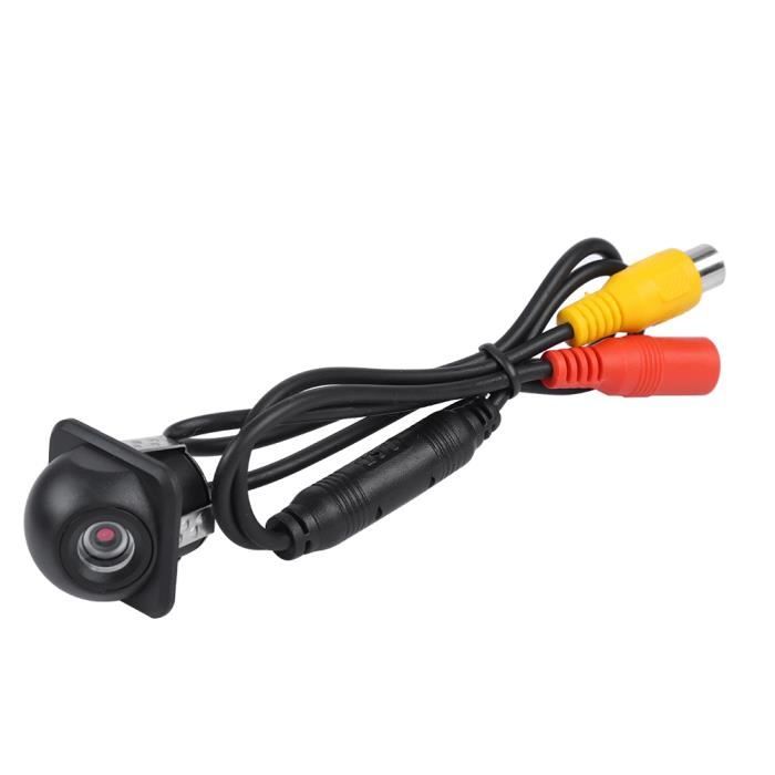 Qiilu Caméra de recul 12 V 170 ° HD voiture rétroviseur de recul caméra de recul caméra de vision nocturne de stationnement