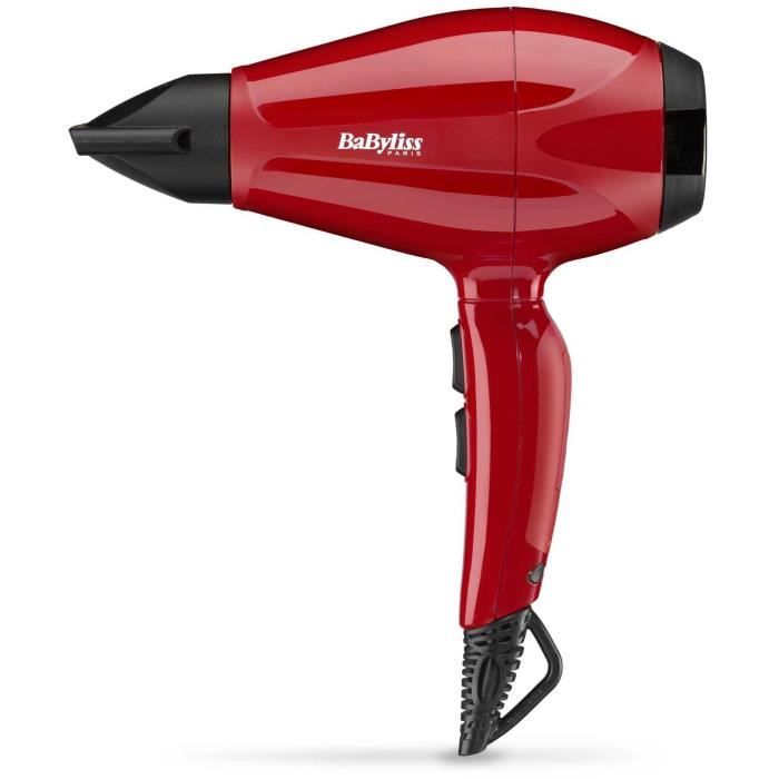 BaByliss - 6615E - Sèche-cheveux Pro Intense 2400 Moteur AC Fabriqué en Italie, Ultra Compact et Céramique