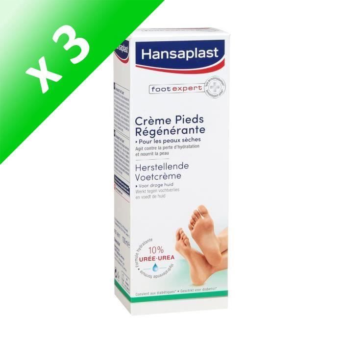 HANSAPLAST Crème Pieds Régénérante 10% d’Urée (Lot de 3x 100 ml)