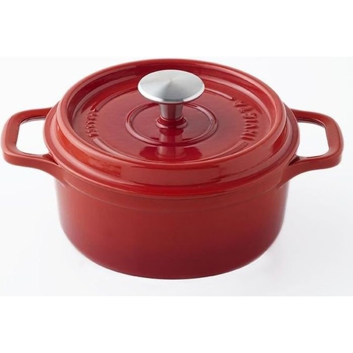 INVICTA Cocotte ronde - Ø 18 cm - Rubis - Tous feux dont induction