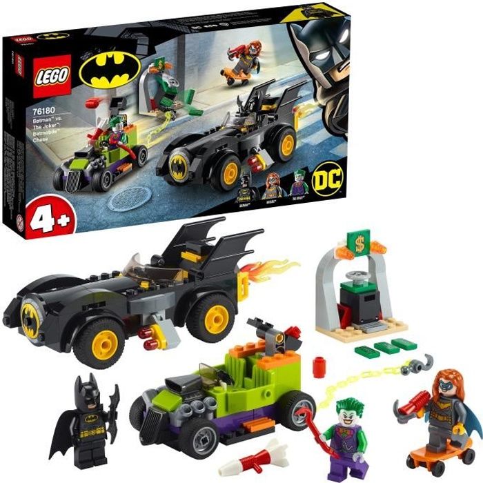 LEGO® DC Batman 76180 Contre le Joker™ : Course-Poursuite en Batmobile, Jeu de Construction pour Enfant, Jouet Voiture