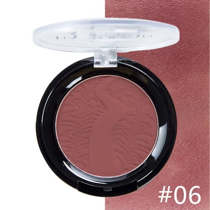 6 couleurs Matte Blush Rouge Blush Nude Makeup Cheek Flush Lightening Flush Blush, # 6