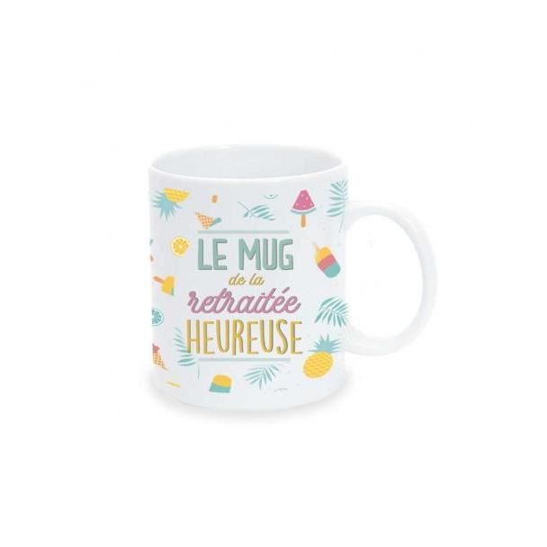 Mug de la Retraitée Heureuse - Tasse Cadeau Anniversaire - 293