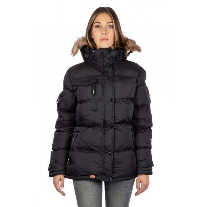 GEOGRAPHICAL NORWAY Doudoune GNCLEMENW avec capuche à fourrureNoir - Femme