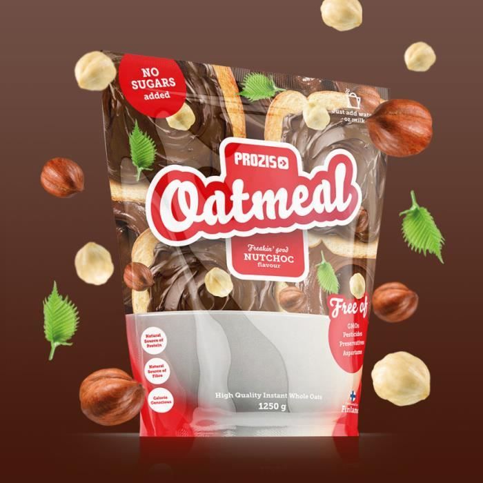 PROZIS - Oatmeal - Avoine complète 1 250 g - NutChoc
