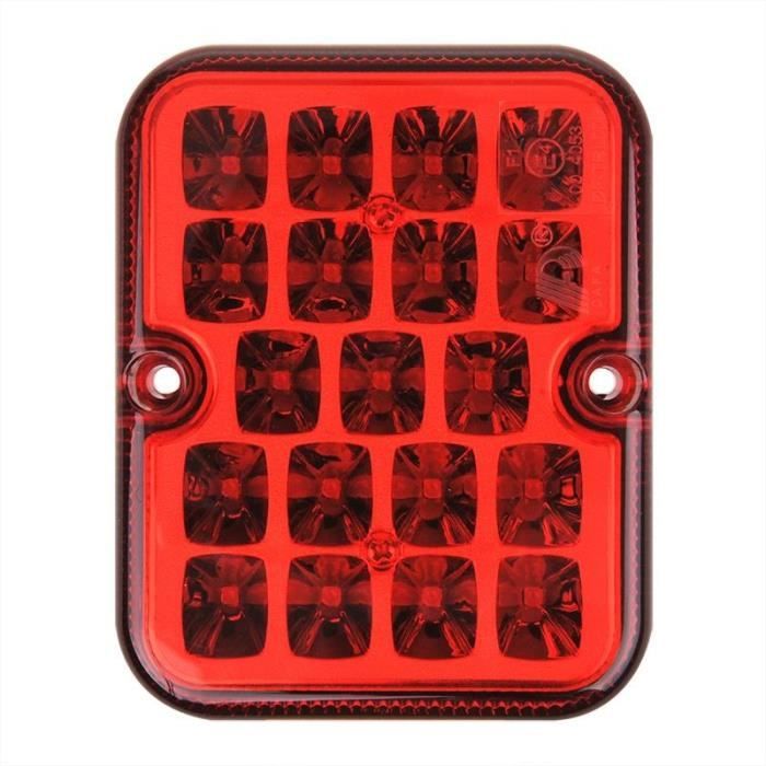 ProPlus feu antibrouillard arrière 12 Volt LED 10 x 8 cm rouge