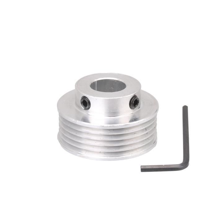 Poulie Moteur Aluminium Type A 100mm à Gorge Unique - Pour Transmission Par Courroie, Neuf