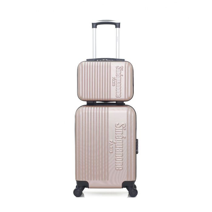 SINEQUANONE – SET DE 2 - ABS – 50cm – 4 roues – ATHENA-H – ROSE DORE