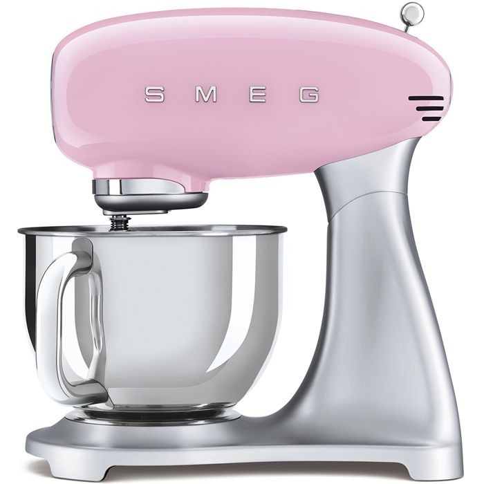 Smeg - robot sur socle 4.8l 800w rose - smf02pkeu