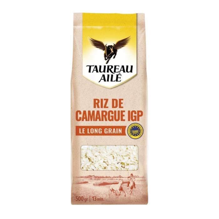 TAUREAU AILE - Riz Long Camargue 500G - Lot De 4