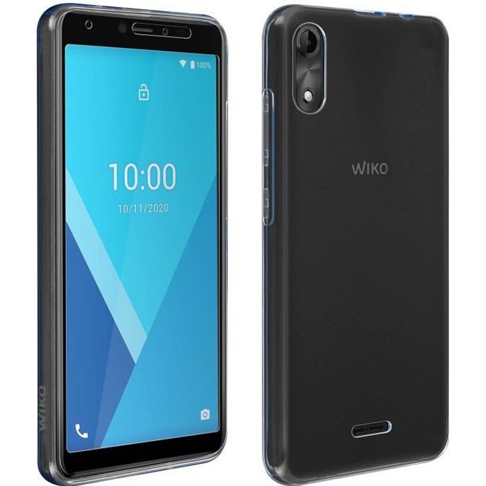 Pack Protection Wiko Y51 Coque Souple Film Verre Trempé Original Transparent