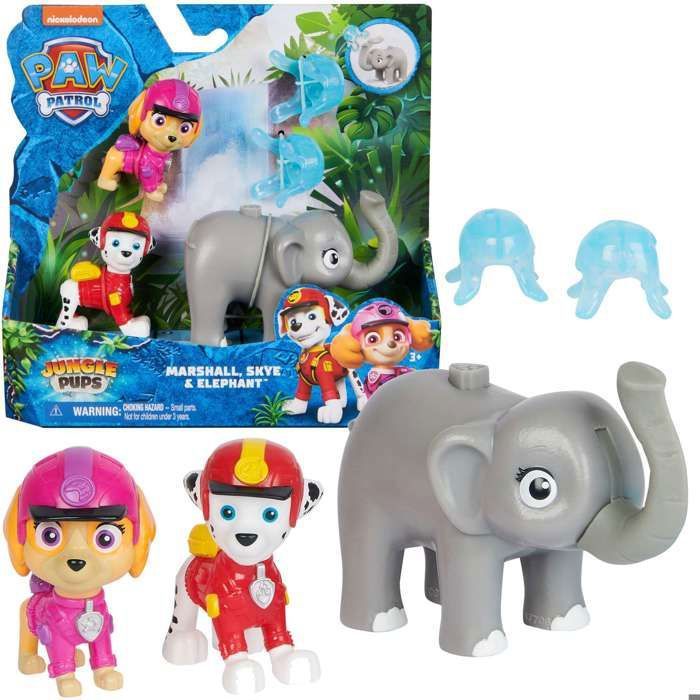 PatPatrouille Jungle Pups set Skye Marshall figurines+ accessoires PatPatrouille Jungle Pups set Skye Marshall figurines+ accessoires