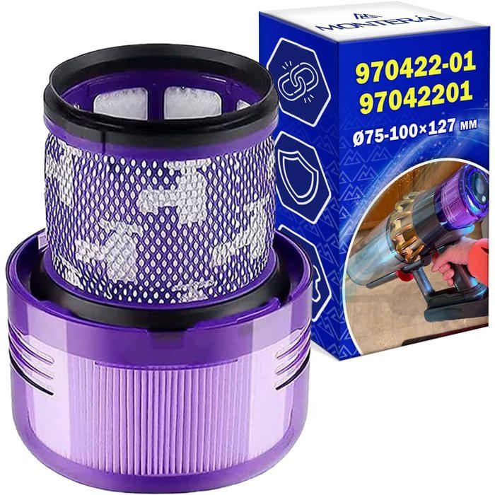 Lot de 2 filtres de rechange compatibles avec aspirateur Dyson V11 SV16 Outsize comparé à la pièce 970422-01