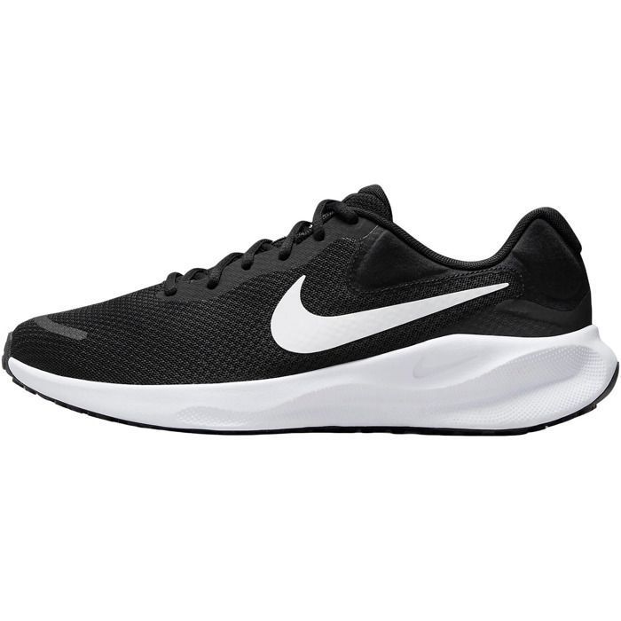 Nike Baskets - Nike - Revolution 7 - Noir - Textile - Lacets - Plat