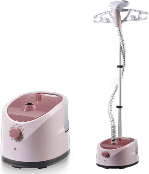 Défroisseur Vapeur Vertical 2-en-1 OK Silver Crest DC-607 - 2000W, Argenté, Idéal Vêtements
