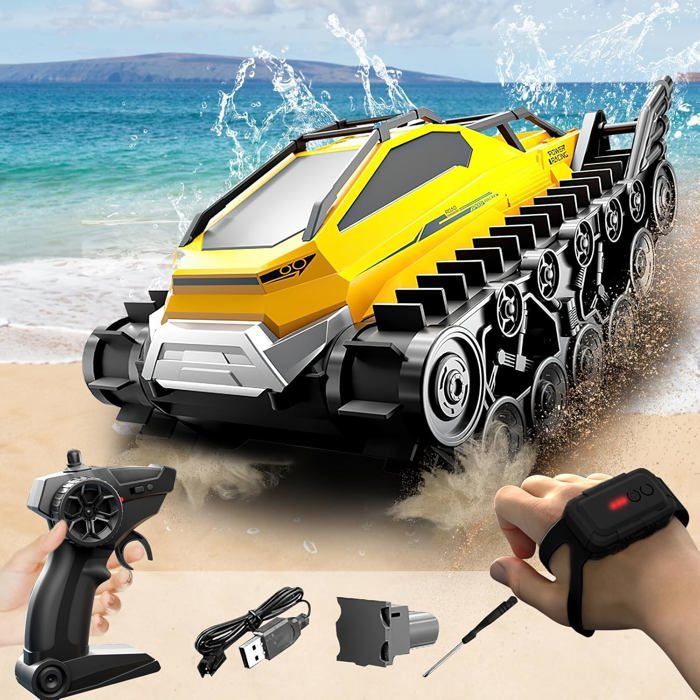 Tank RC Télécommandé Pour Enfants Avec Démonstration Automatique Et Rotation 270° (Vert)