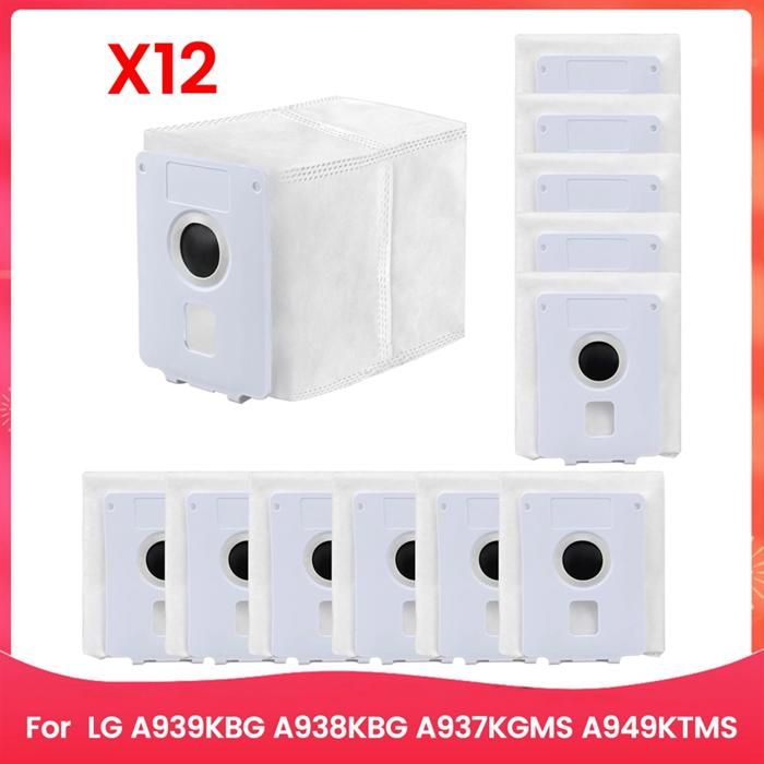 Sacs à Poussière pour Aspirateur Sans Fil Tout-en-un LG CordZero A939KBGS A938KBGS A937KGMS A949KTMS Remplacez les Sacs à Poussière