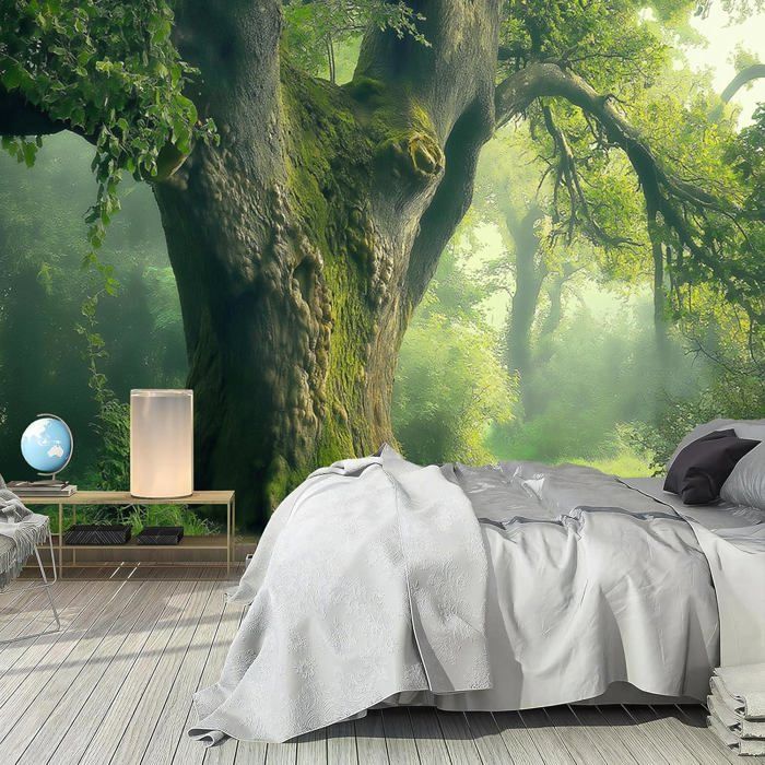 Papier Peint Décalcomanie Vinyle 3D Forest Path 525 Pour Monte-escaliers - Neuf