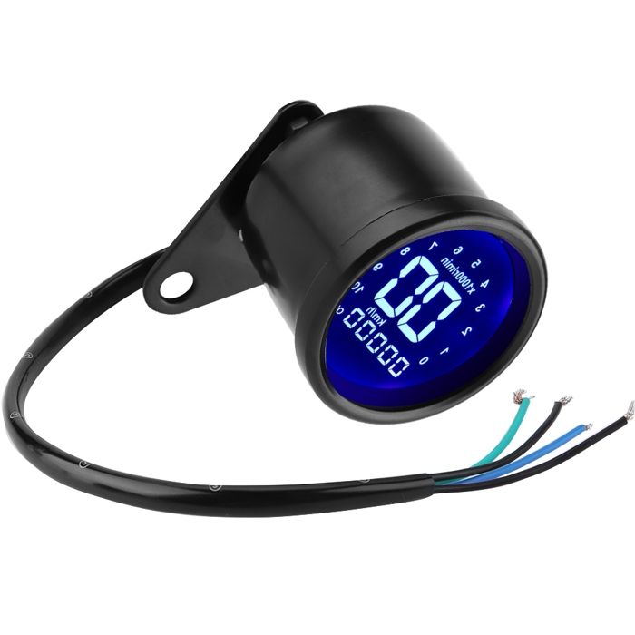 Jauge De Moto Universelle LCD 60V - Compteur Vitesse, Odomètre, Indicateurs, Pour Custom Ou Réparation