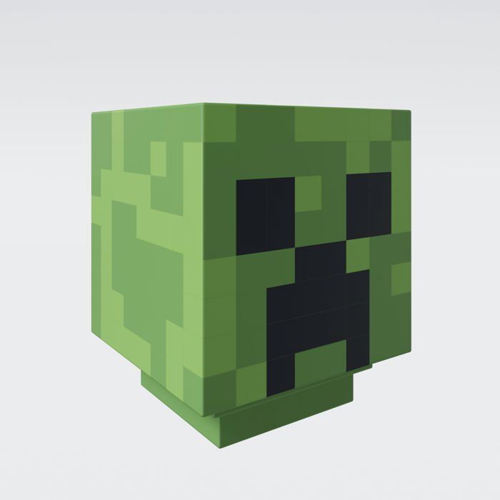 Lampe LED - ROBA - Minecraft Creeper - Rechargeable USB - Minuterie - 10h Autonomie