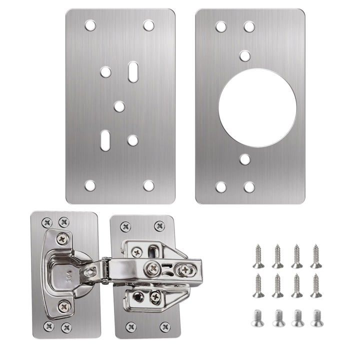 Lot De 4 Charnières De Porte Acier Inoxydable 304, Grandes