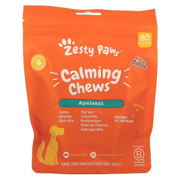 Zesty Paws - Calming Chews Apaisant - Complément Alimentaire Anti-Stress