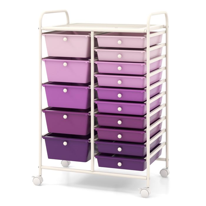 Really Useful Tour de rangement en plastique avec tiroirs Transparent/arc -en-ciel 6 x 3,5 l