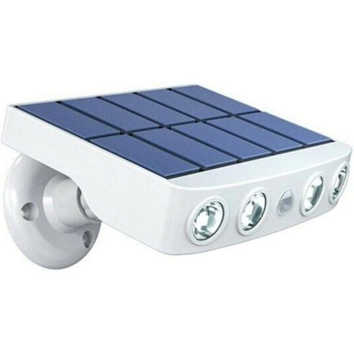 Lampe solaire extérieur étanche orientable avec détecteur de mouvement-Panneau a recharge rapide Haute Qualité-4 Leds COB