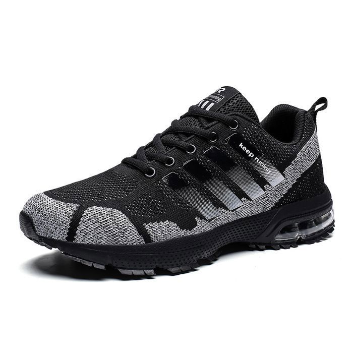 INSFITY Basket Homme Respirant Femme Sport Grande taille - Noir