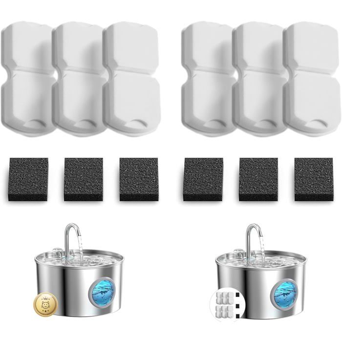 Fontaine à Eau Pour Chat 1L - Automatique, Ultra Silencieuse, Avec Filtre, Rechargeable Par USB, Design Facile à Nettoyer