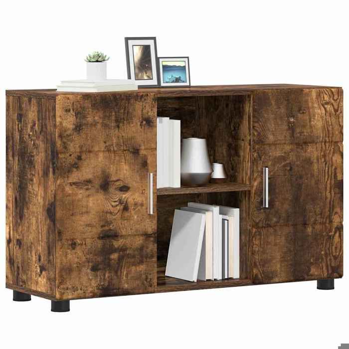 Printemps 2026 SoldesBuffet de rangement/Buffet Bahut - Buffet salle à manger Chêne fumé 885x305x555 cm Bois dingénierie 2_454