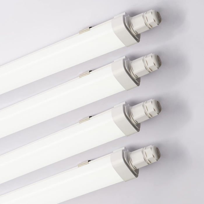 Lot de 4 Tubes LED 120cm 30W 3420lm IP65 - Pour reglettes et plafonniers - Éclairage garage entrepôt bureau atelier