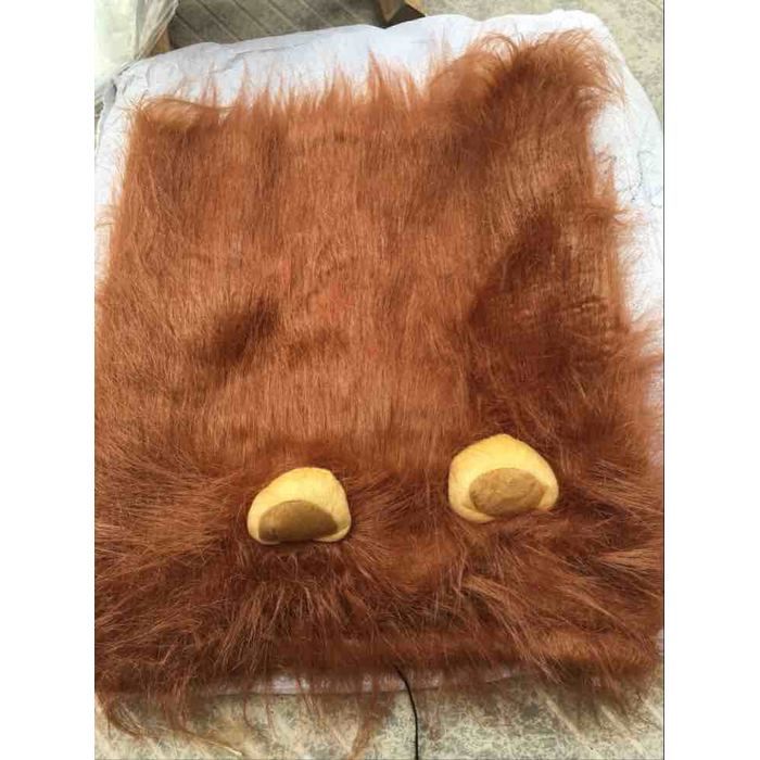 Costume dHalloween pour chien - Phoesky - Capuche de lion - Polyester - Marron - 80 cm - Pour chiens moyens et grands