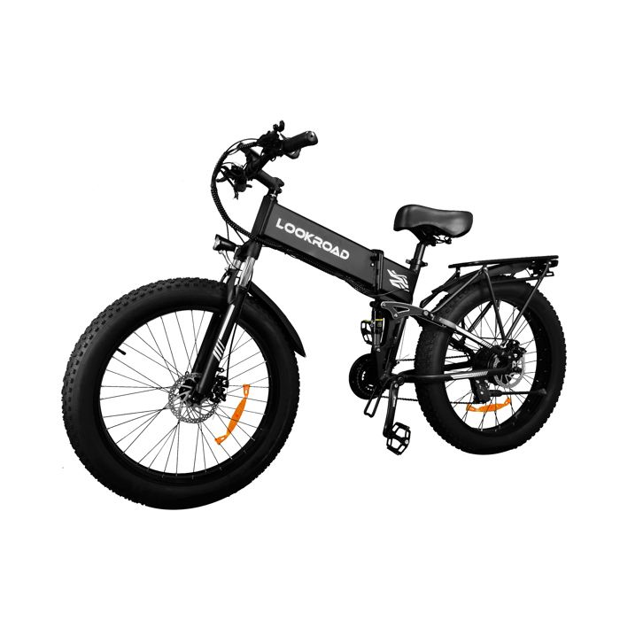 LOOKROAD L26 Vélo électrique urbains 48 V 23 Ah batterie 26 x 40 Tout-terrain vélo à pneus larges 65 Nm Moteur Shimano 21 vitesses