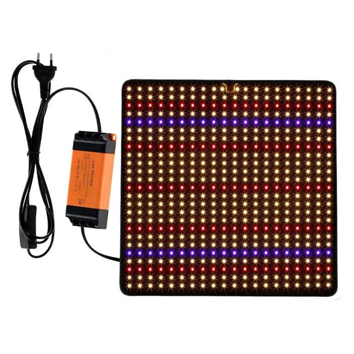 Panneau lumineux LED horticole 45W spectre complet lampe de croissance pour plantes kit de suspension inclus corps en aluminium Panneau lumineux LED horticole 45W spectre complet lampe de croissance pour plantes kit de suspension inclus corps en aluminium