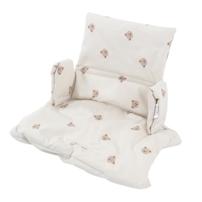 Coussin Pour Chaise Haute Bébé En Coton – Confort Antidérapant Pour Chaises En Bois Alpha+, Beta+, Arketa