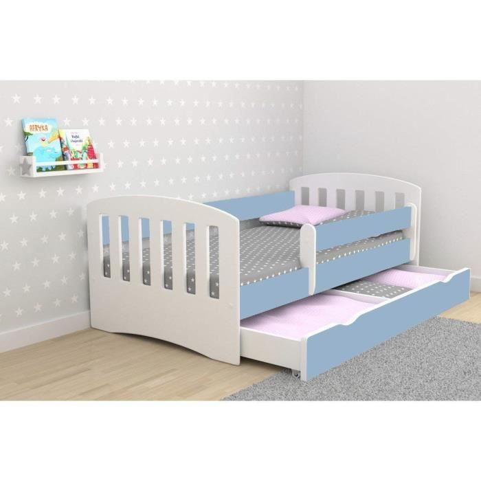 Lit Enfant Lit Enfant Junior Lit Simple Pour Enfant Avec Matelas Et Tiroir Sous Lit Inclus Classique Parfait Pour Les Garcons Cdiscount Maison