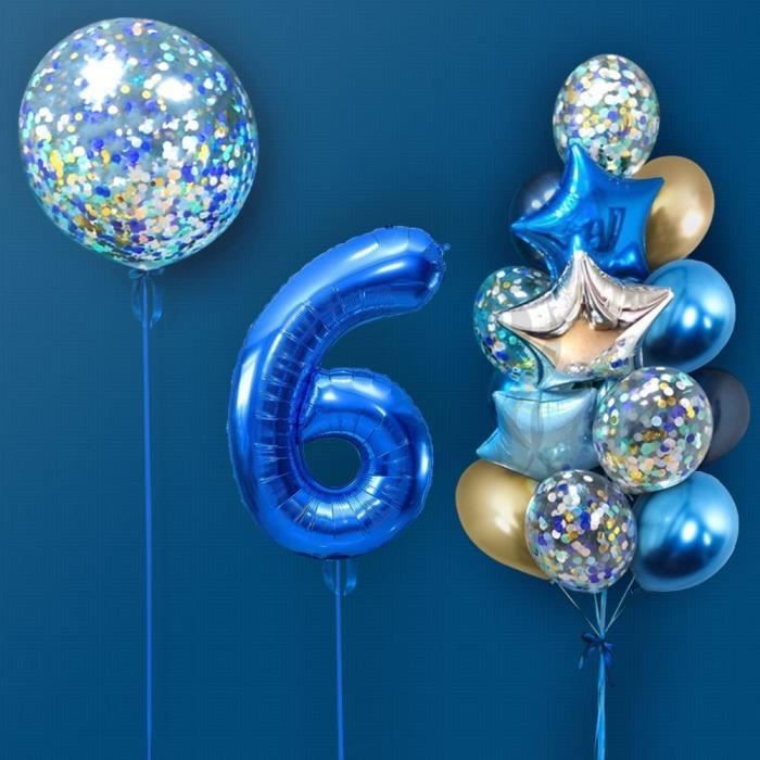 Ballon Anniversaire Garcon 6 Ans Bleu Deco Anniversaire 6 An Garcon 40 Pouces Ballons Anniversaire 6 An Garcon Bleu Ballon 1138 Cdiscount Maison