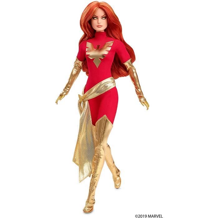 Poupee de Collection Marvel Barbie Super heroine Dark Phoenix Jean Grey Jouet Collector Cdiscount Jeux Jouets